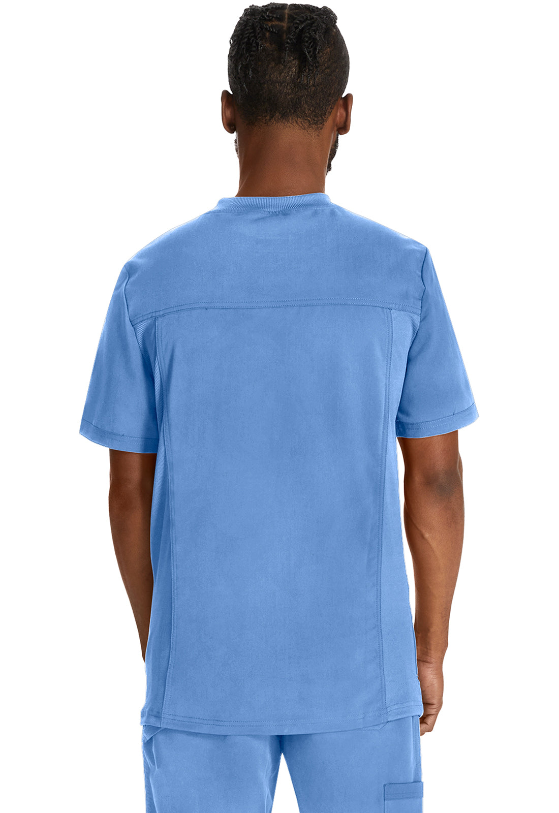 Dickies DKE845 Men's V-Neck Top - Ciel Blue (back)