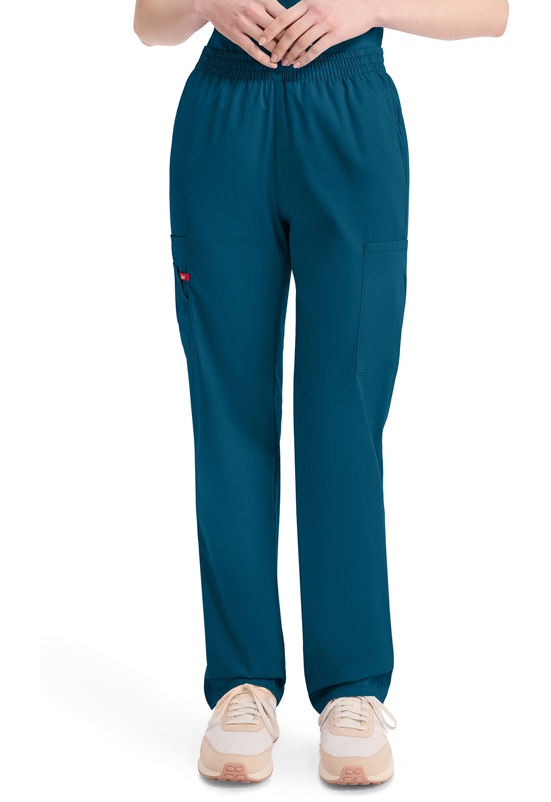 Dickies DKE86106 Natural Rise Tapered Leg Pull-on Pant - Caribbean Blue (front)