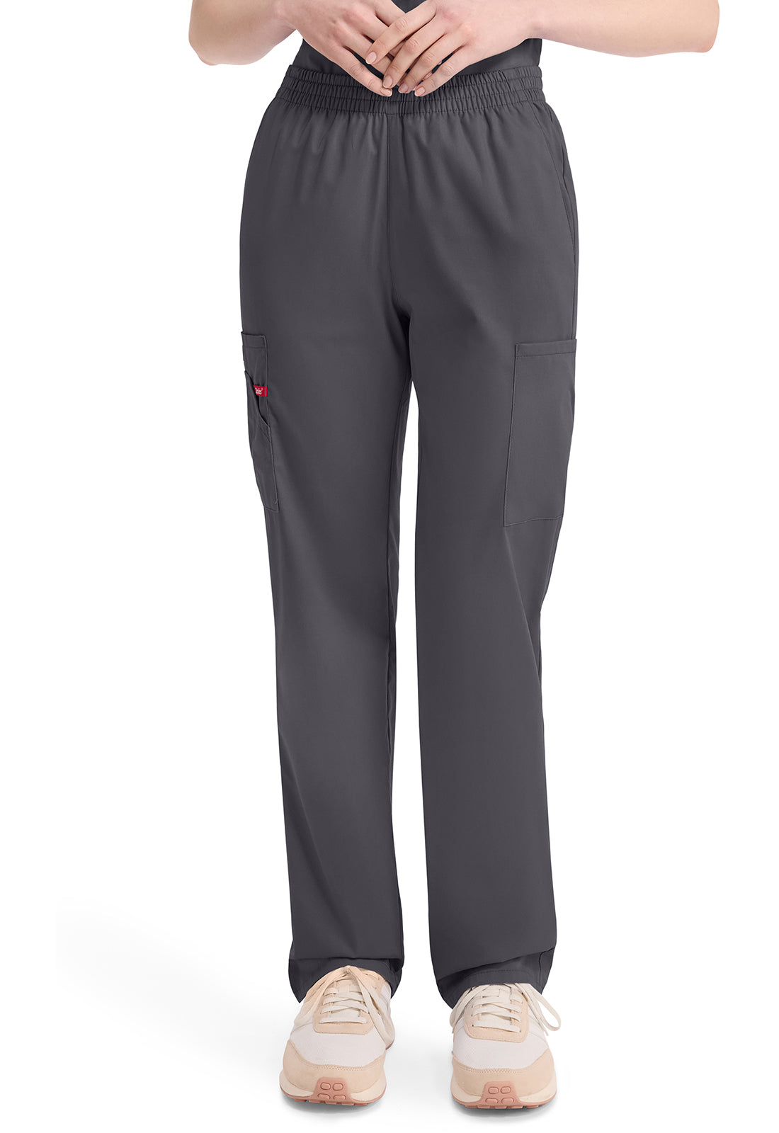Dickies DKE86106 Natural Rise Tapered Leg Pull-on Pant - Pewter (front)
