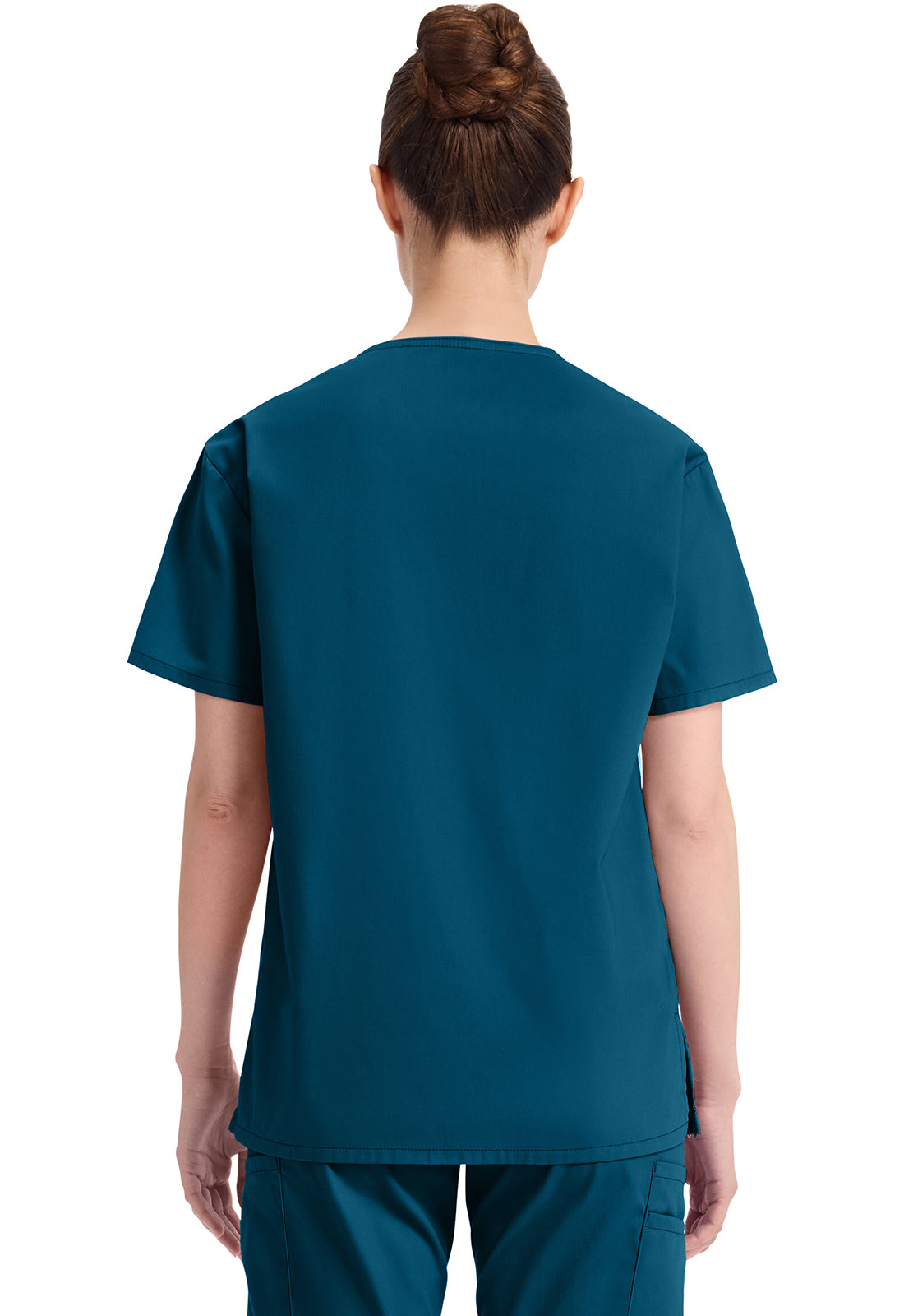 Dickies DKE86706 V-Neck Top - Caribbean Blue (back)
