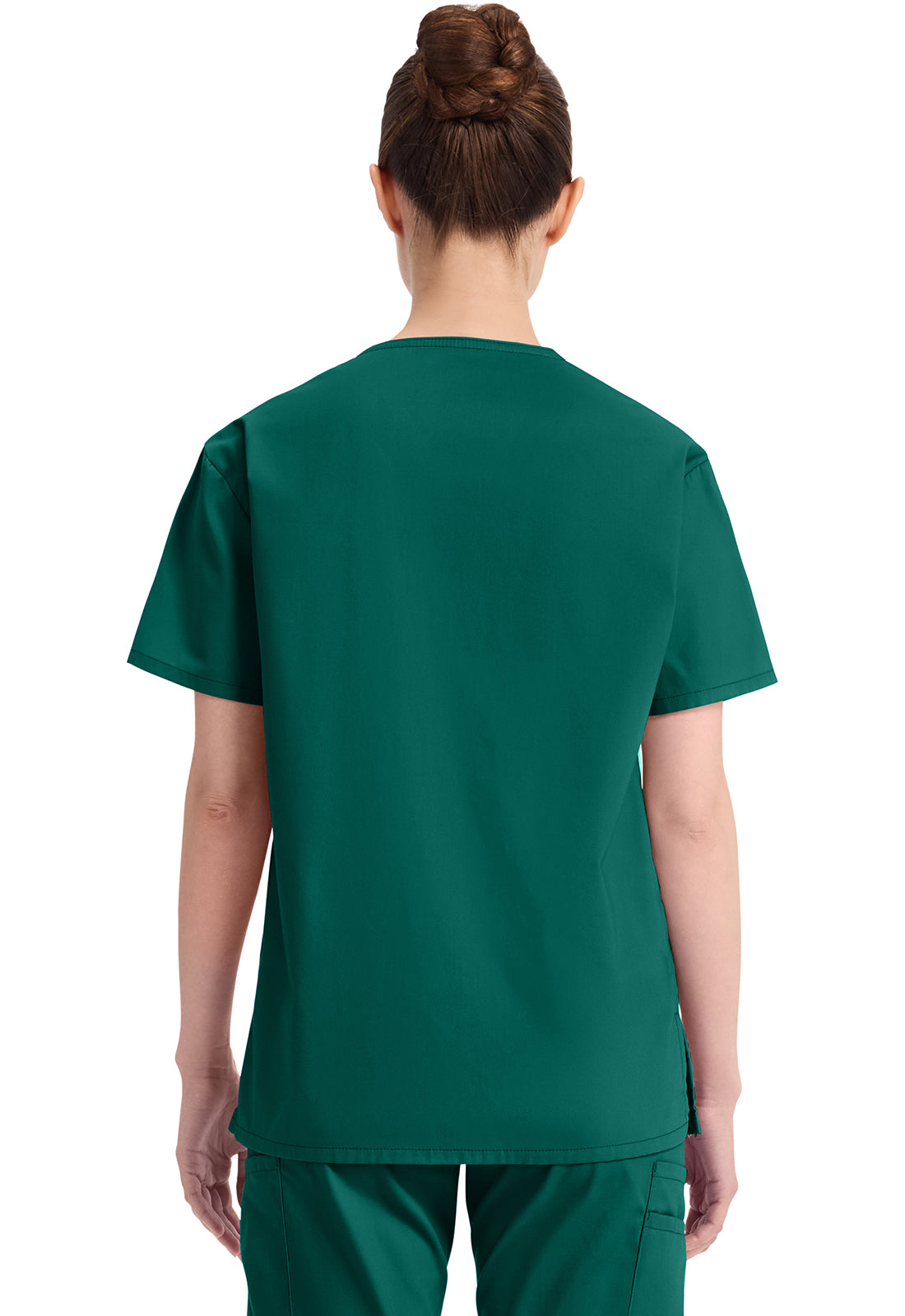 Dickies DKE86706 V-Neck Top - Hunter Green (back)
