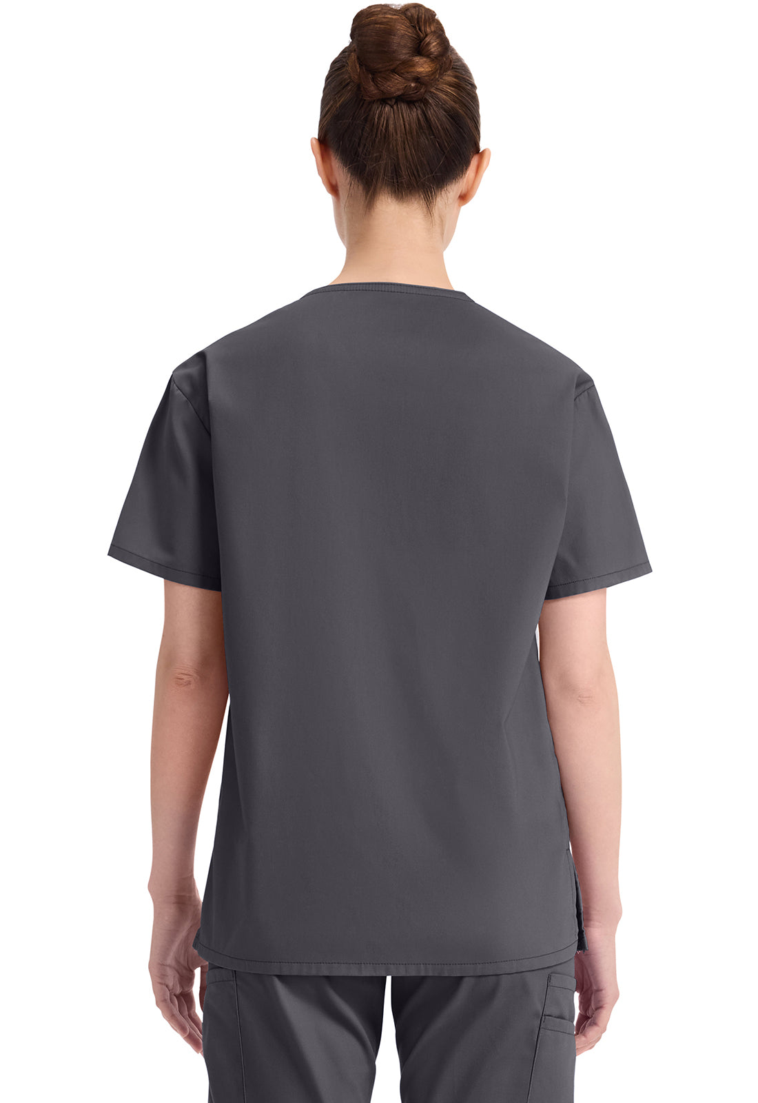 Dickies DKE86706 V-Neck Top - Pewter (back)