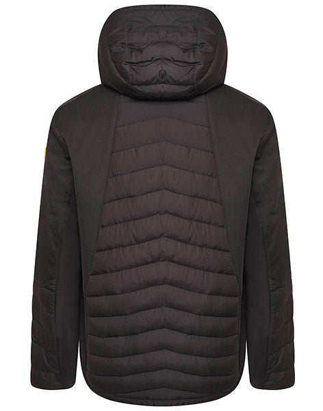 JCB D-M7 Workwear Trade Hybrid Padded Jacket Black back view