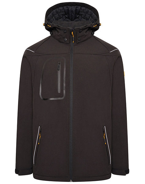 JCB Workwear Trade Hooded Softshell Jacket, main product image