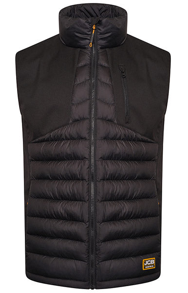 JCB Workwear Trade Hybrid Padded Gilet, main product image