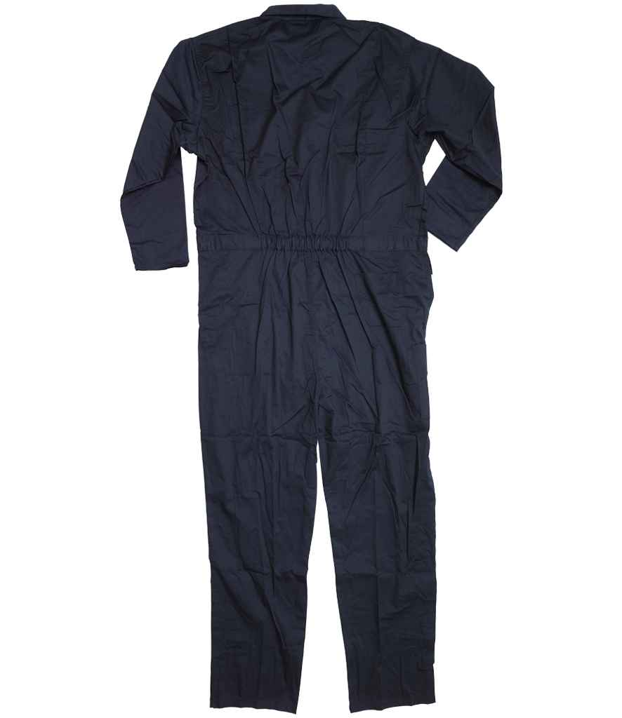 Warrior Stud Front Coverall in Navy, back view