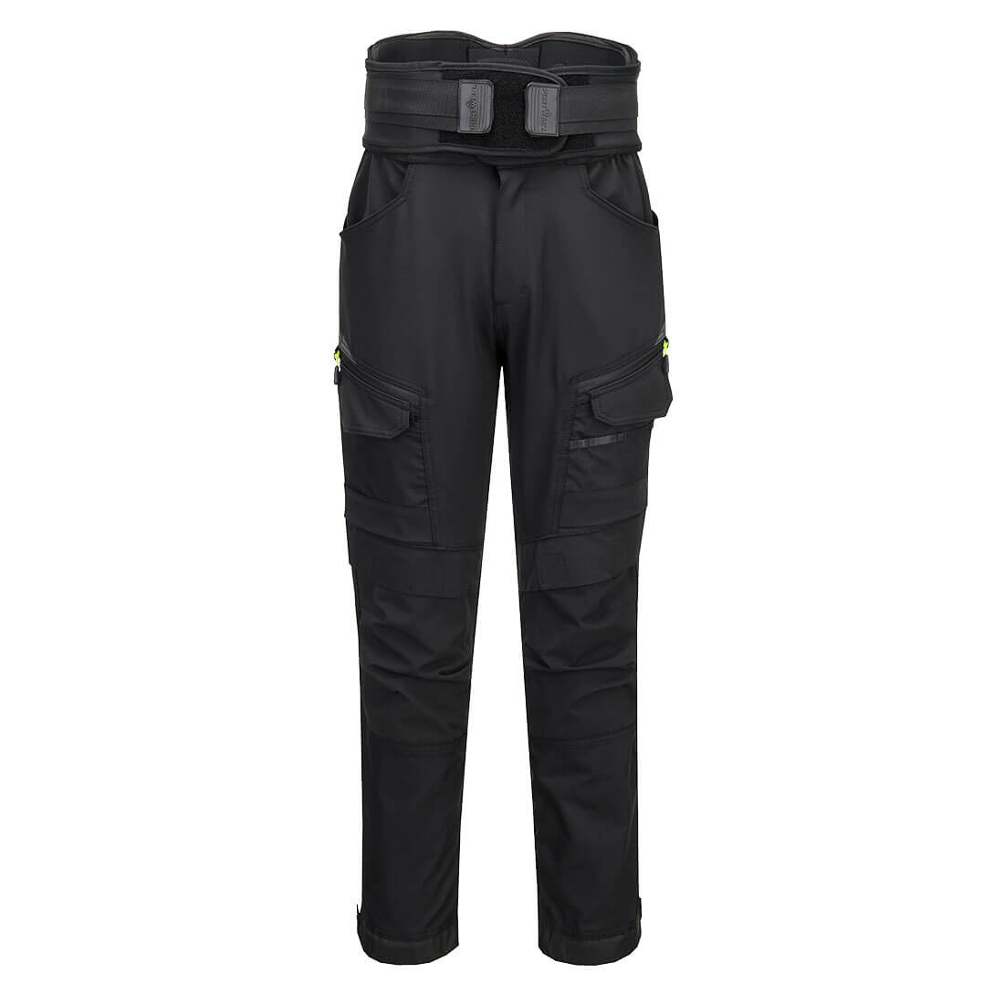 Portwest DX4 Back Support Work Trousers in Black, main product image