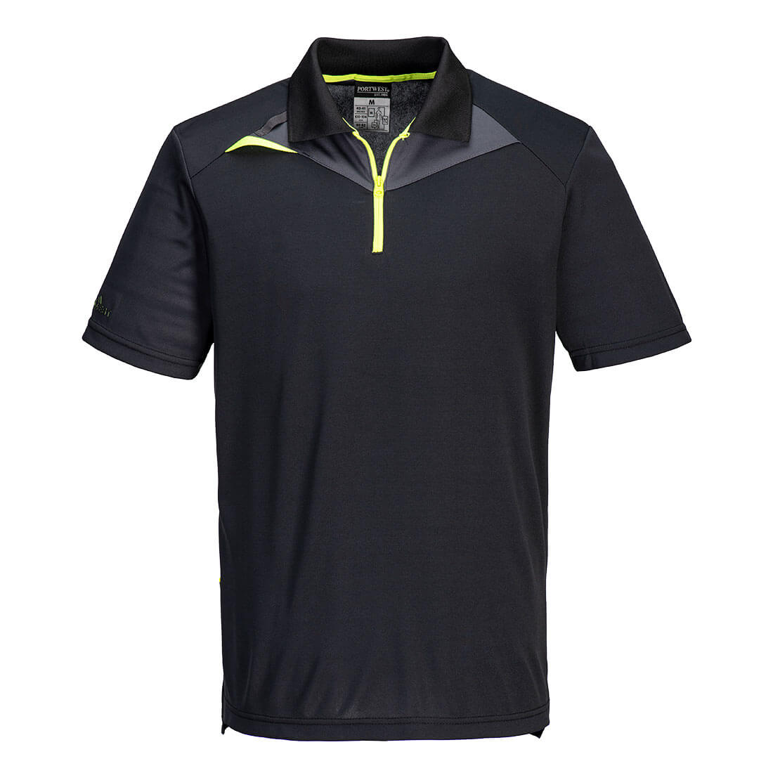Portwest DX4 Polo Shirt S/S in Black, image 4