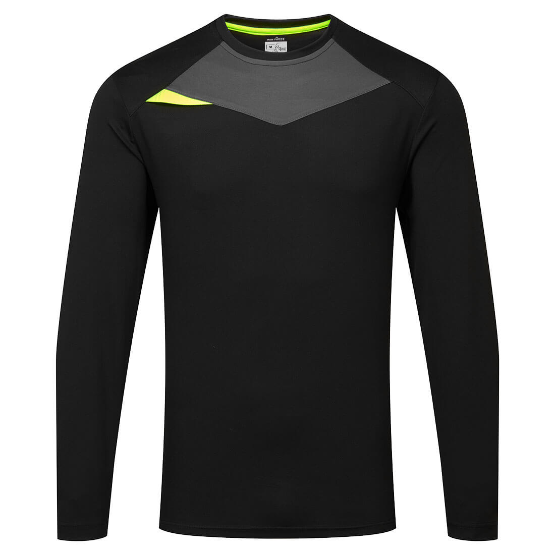 Portwest DX4 T-Shirt L/S in Black, main product image
