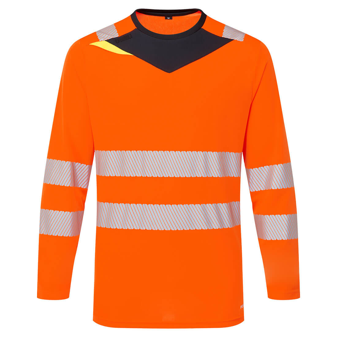 Portwest DX4 Hi-Vis T-Shirt L/S in Orange/Black, main product image