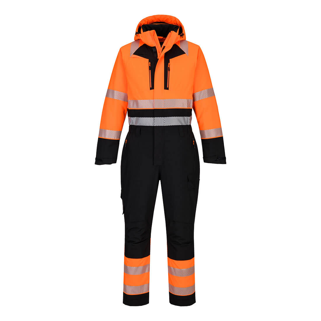 Portwest DX4 Hi-Vis Winter Coverall in Orange/Black, main product image