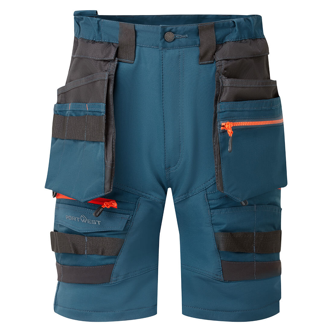 Portwest DX4 Detachable Holster Pocket Shorts in Metro Blue, image 2