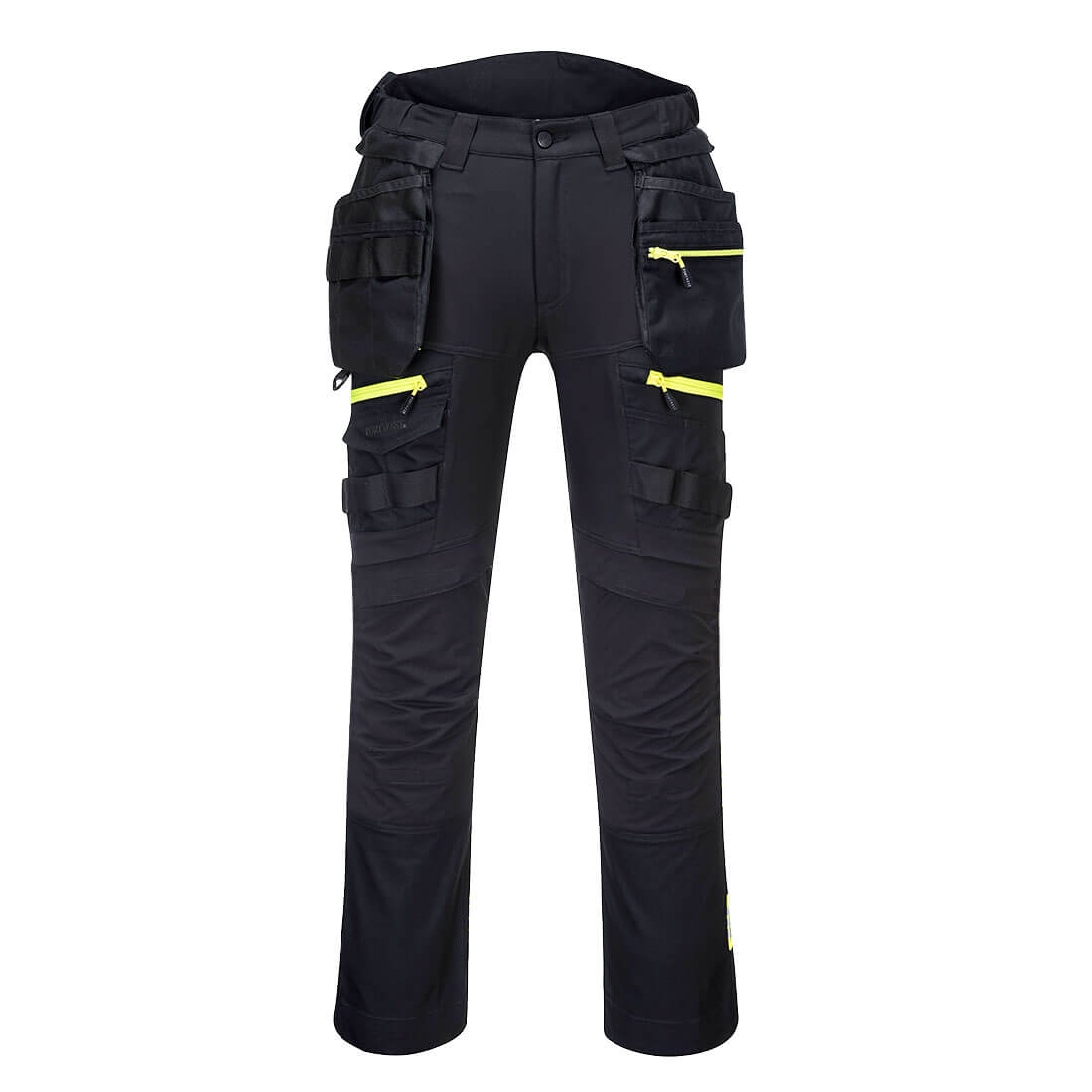 Portwest DX4 Women's Detachable Holster Pocket Trousers in Black, main product image