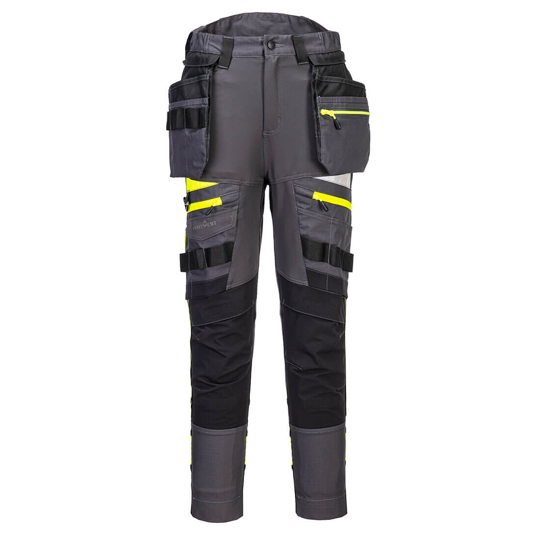 Portwest DX4 Women's Detachable Holster Pocket Trousers in Metal Grey, image 2