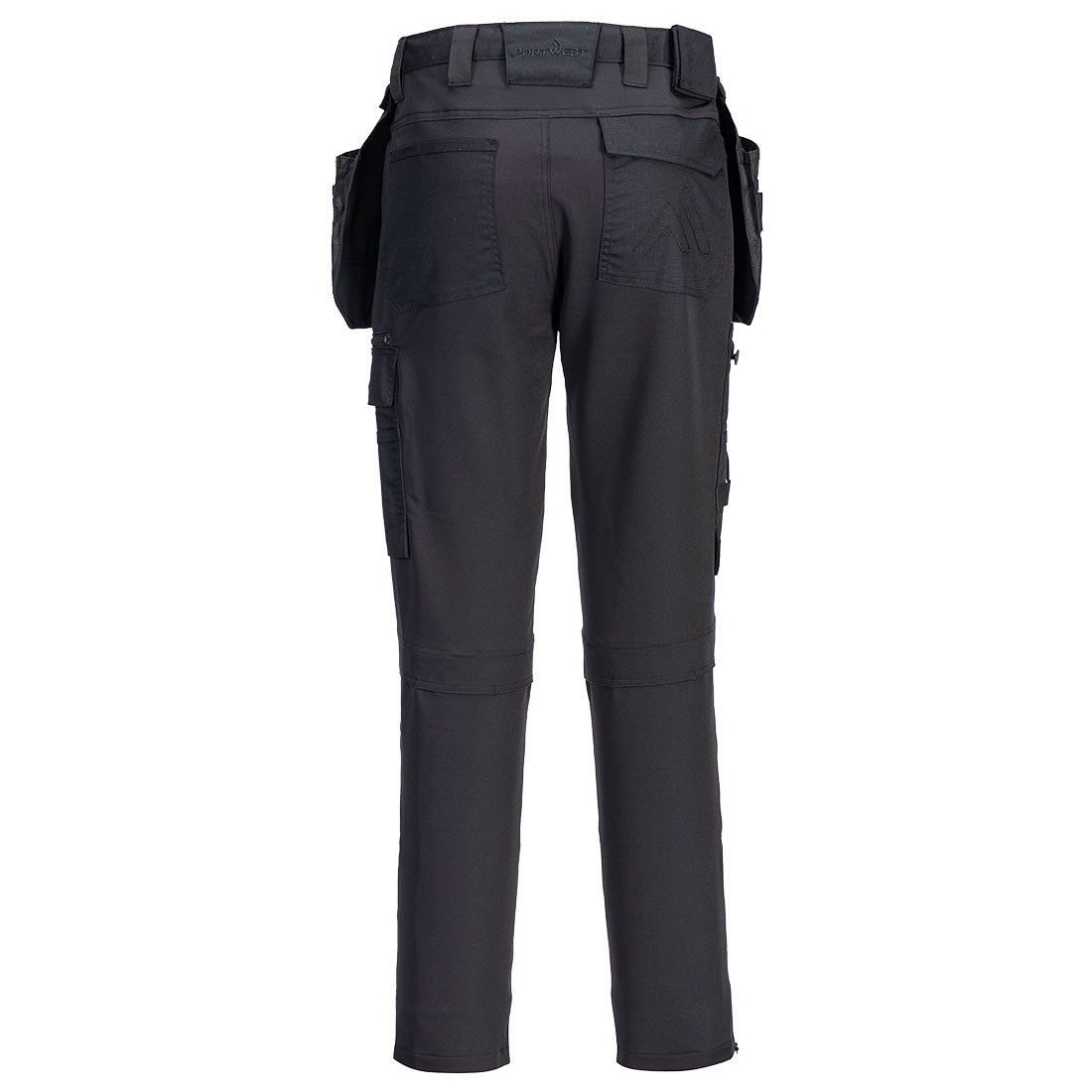 Portwest DX456 DX4 Craft Detachable Holster Trousers in Black, back view