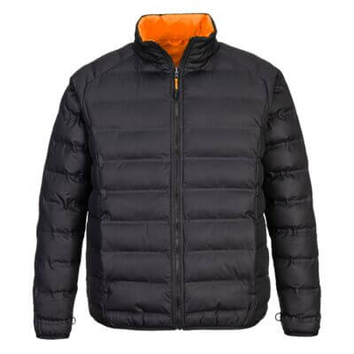 Portwest DX466 DX4 Hi-Vis 4-in-1 Jacket in Orange/Black, back view