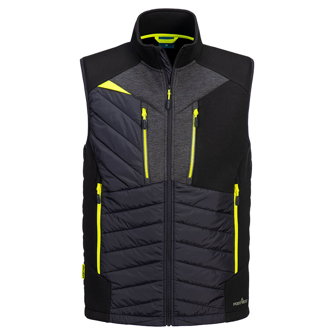 Portwest DX4 Hybrid Baffle Gilet in Black, main product image