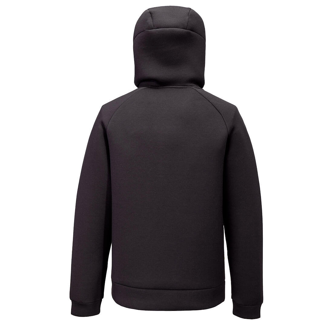 Portwest DX472 DX4 Zipped Hoodie in Black, back view