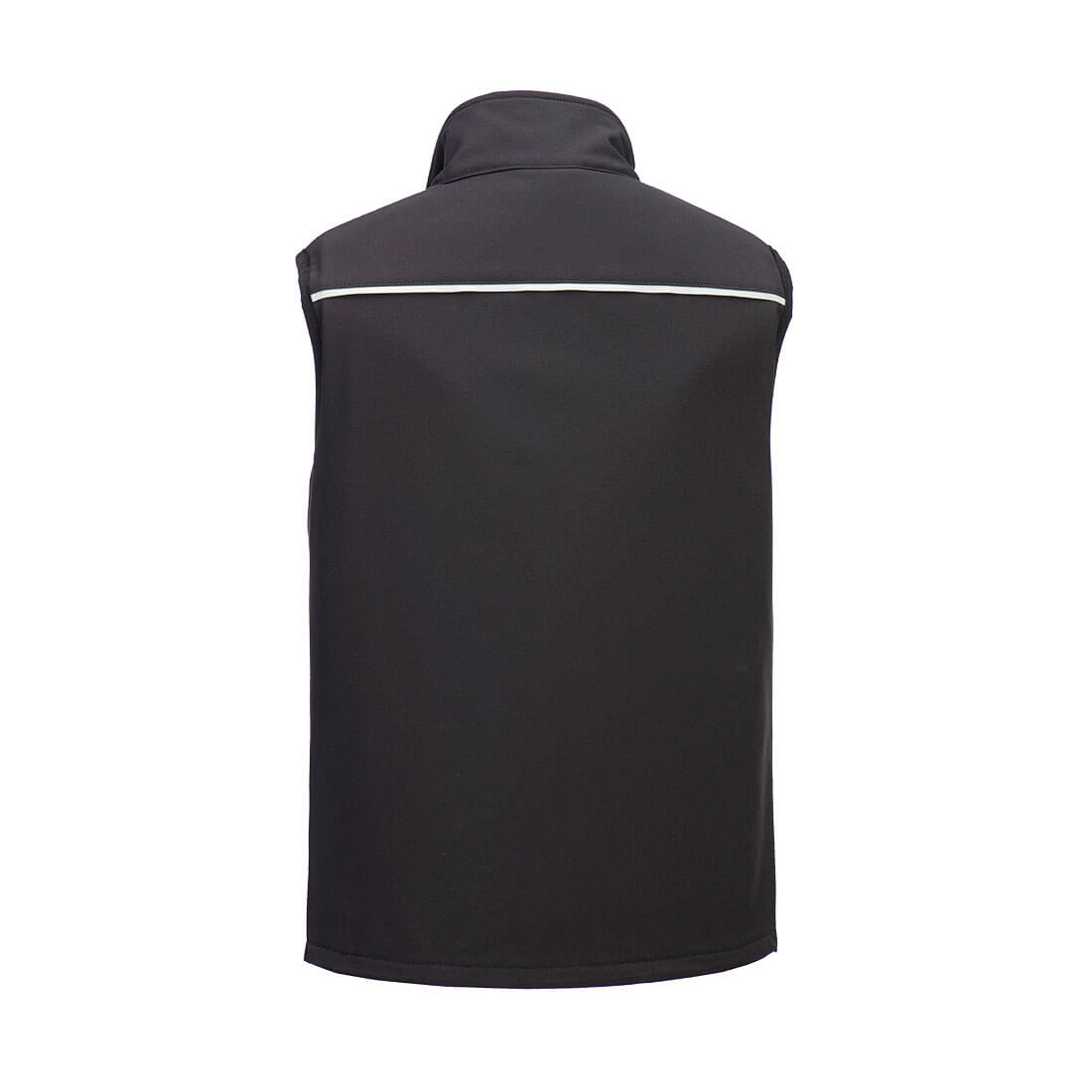 Portwest DX476 DX4 Softshell Bodywarmer (3L) in Black, back view