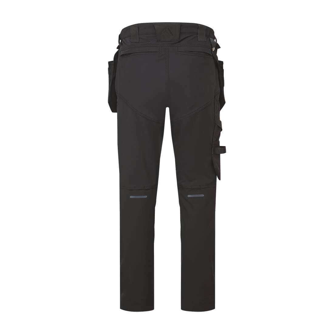 Portwest DX4E40 DX4 Evolution Stretch Detachable Holster Trousers in Black, back view