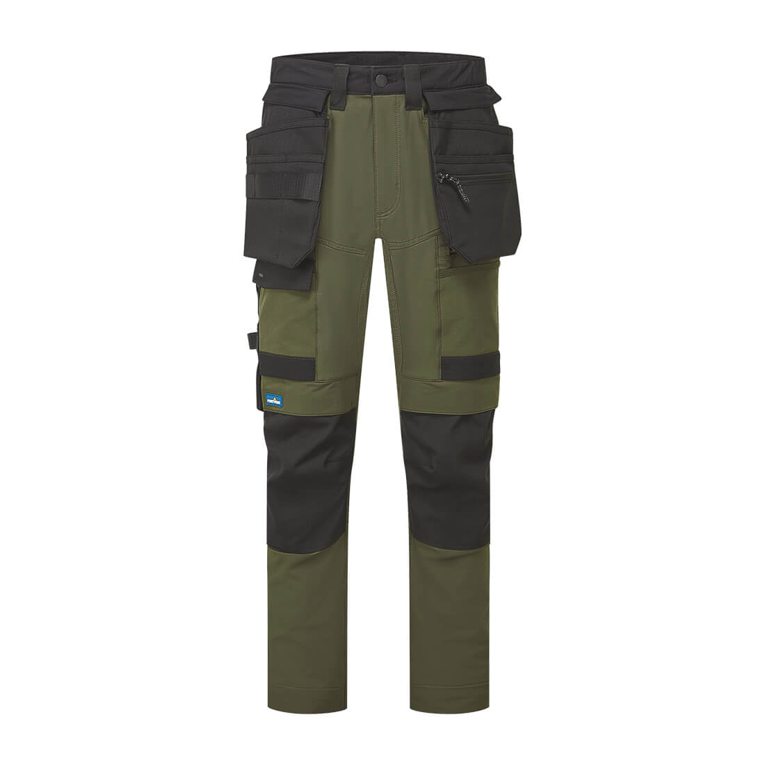 Portwest DX4 Evolution Stretch Detachable Holster Trousers in Forest Nights, image 2