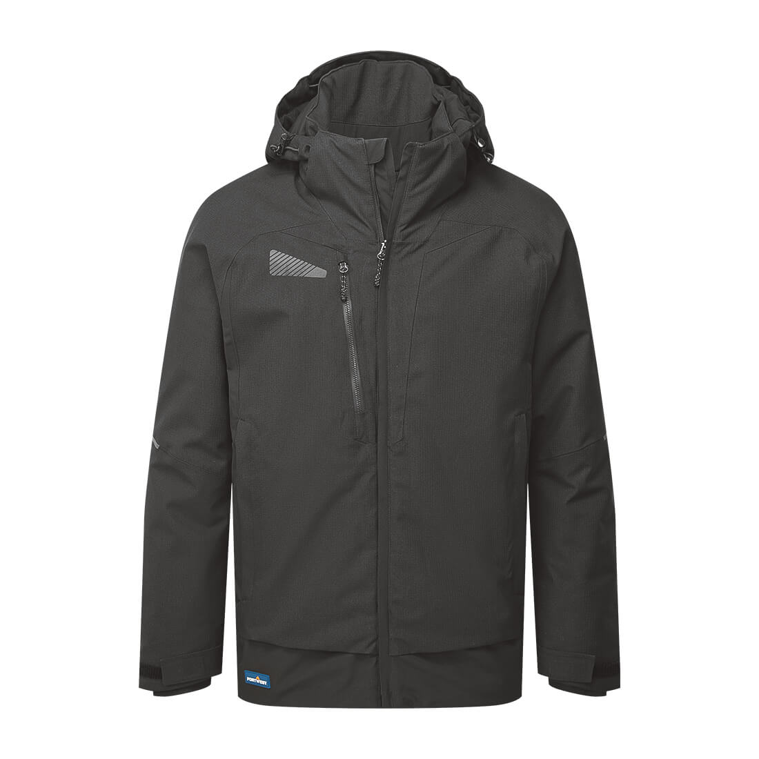 Portwest DX4 Evolution Ripstop Winter Jacket in Black, main product image