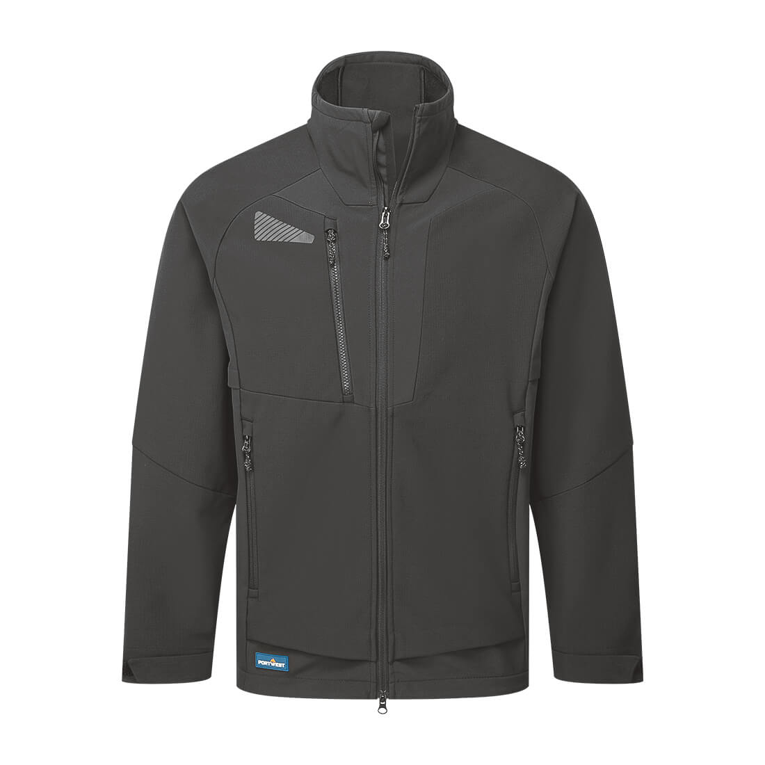 Portwest DX4 Evolution Softshell Jacket 3L in Black, main product image