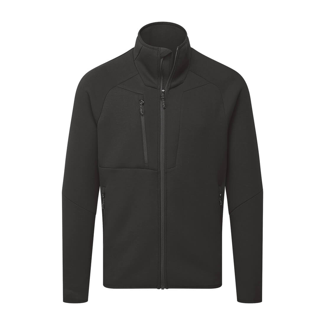 Portwest DX4 Evolution Zipped Sweatshirt in Black, main product image