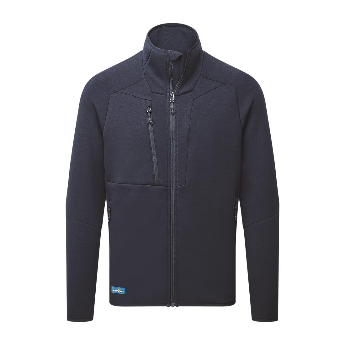 Portwest DX4 Evolution Zipped Sweatshirt in Navy, image 3