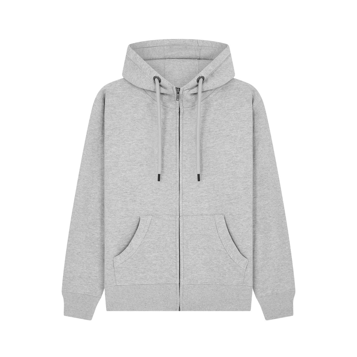 Cotton Ridge W51PF Neptune Ultra Premium Zip Hoodie in Dusty Grey, front view