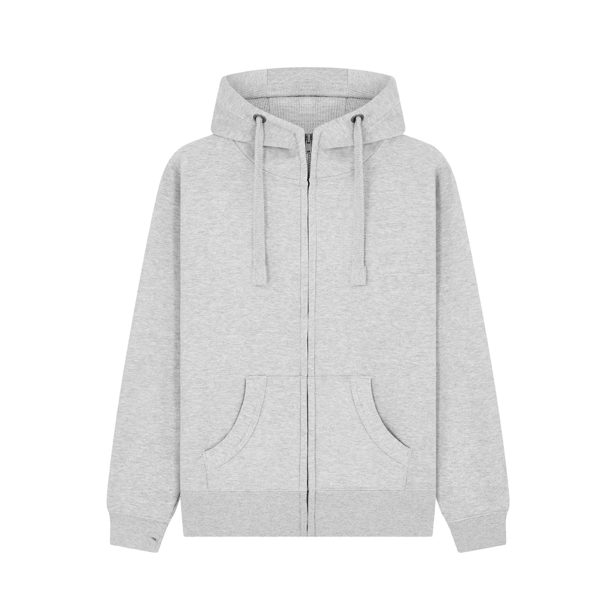 Cotton Ridge W41PF Jupiter Peach Finish Zip hoodie in Dusty Grey