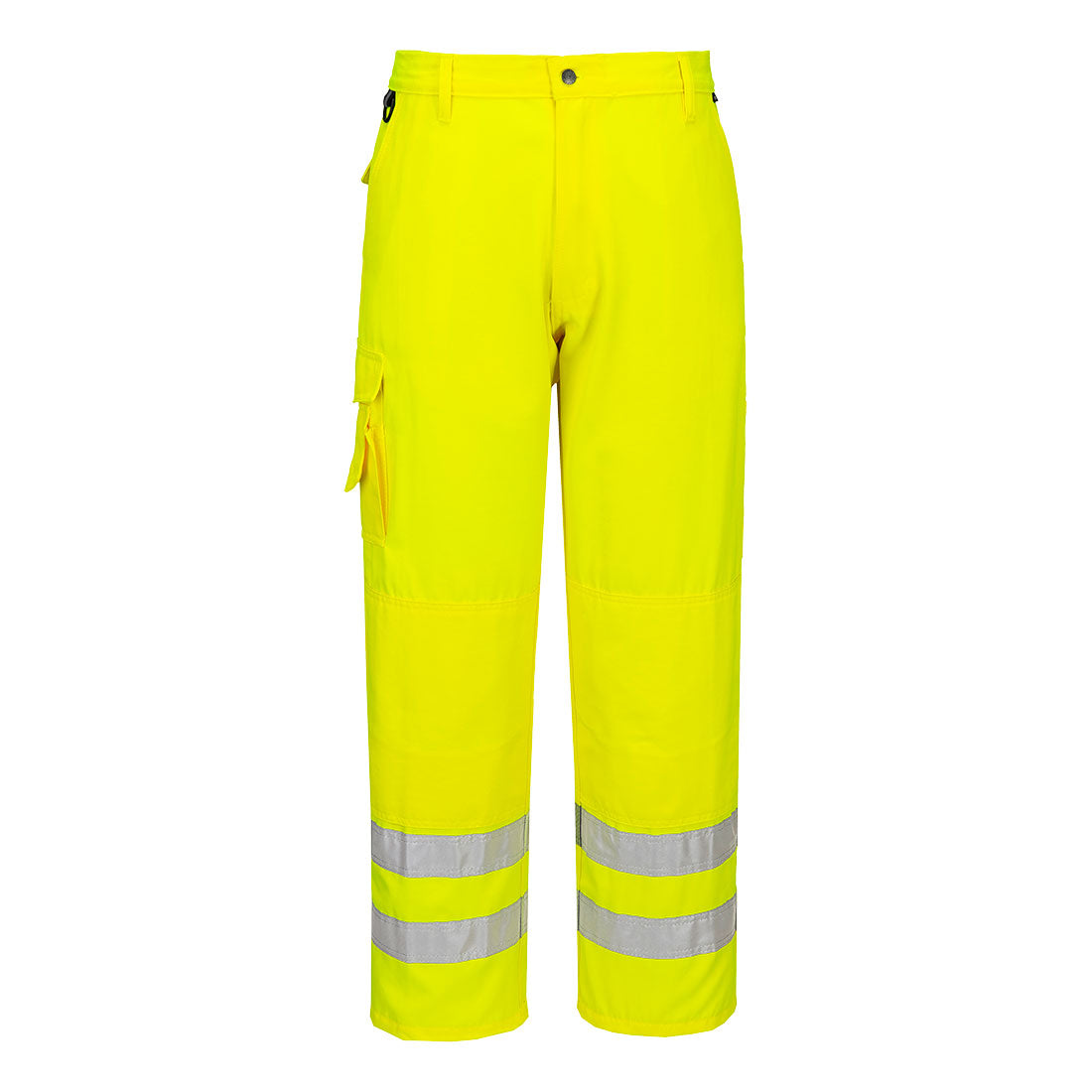 Portwest Hi-Vis Work Trousers in Yellow, main product image