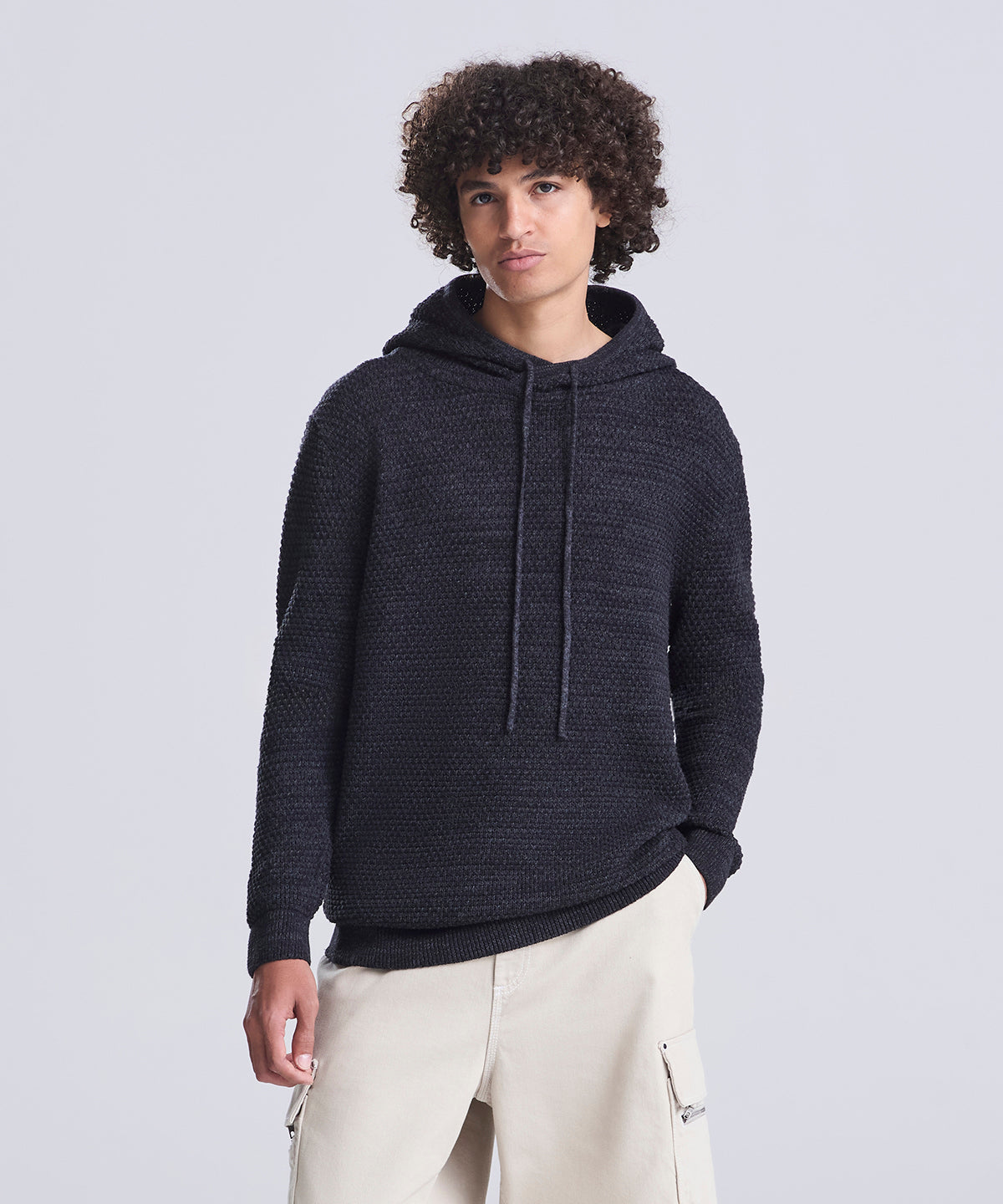 AWDis Ecologie Iguazu regen knitted hoodie, lifestyle photo