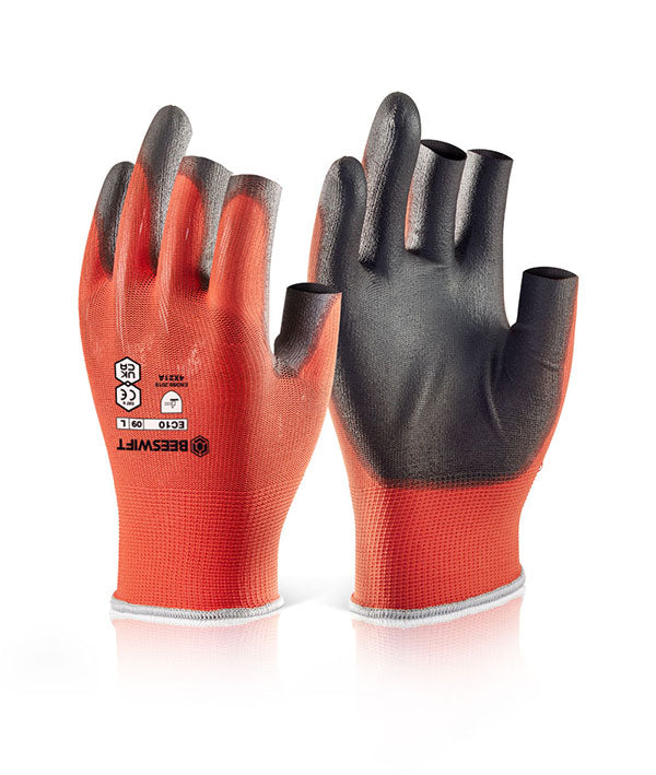Click BEESWIFT PU COATED 3 FINGERLESS GLOVES, main product image