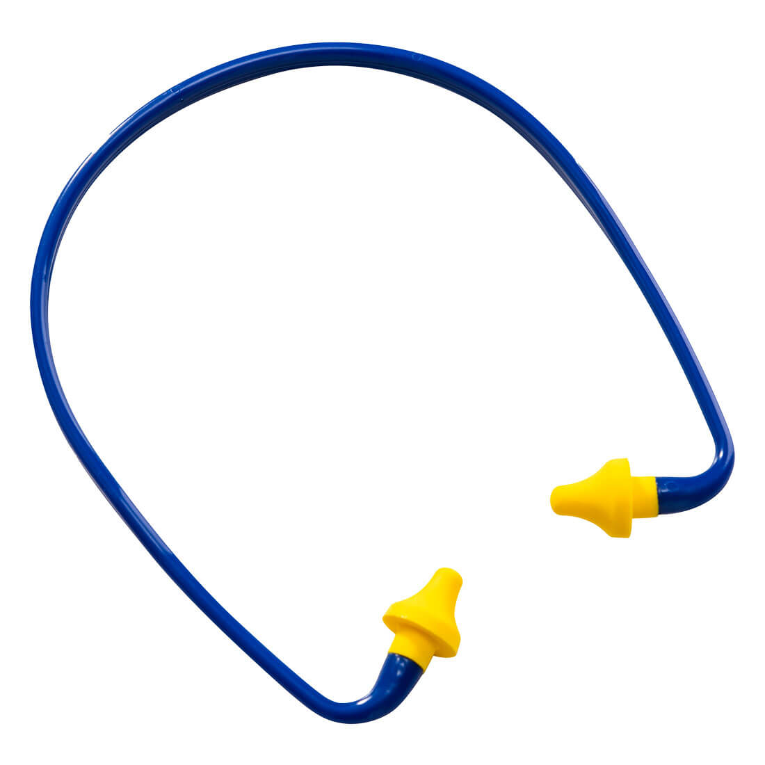 Portwest Banded Tapered Ear Plugs in Yellow, main product image