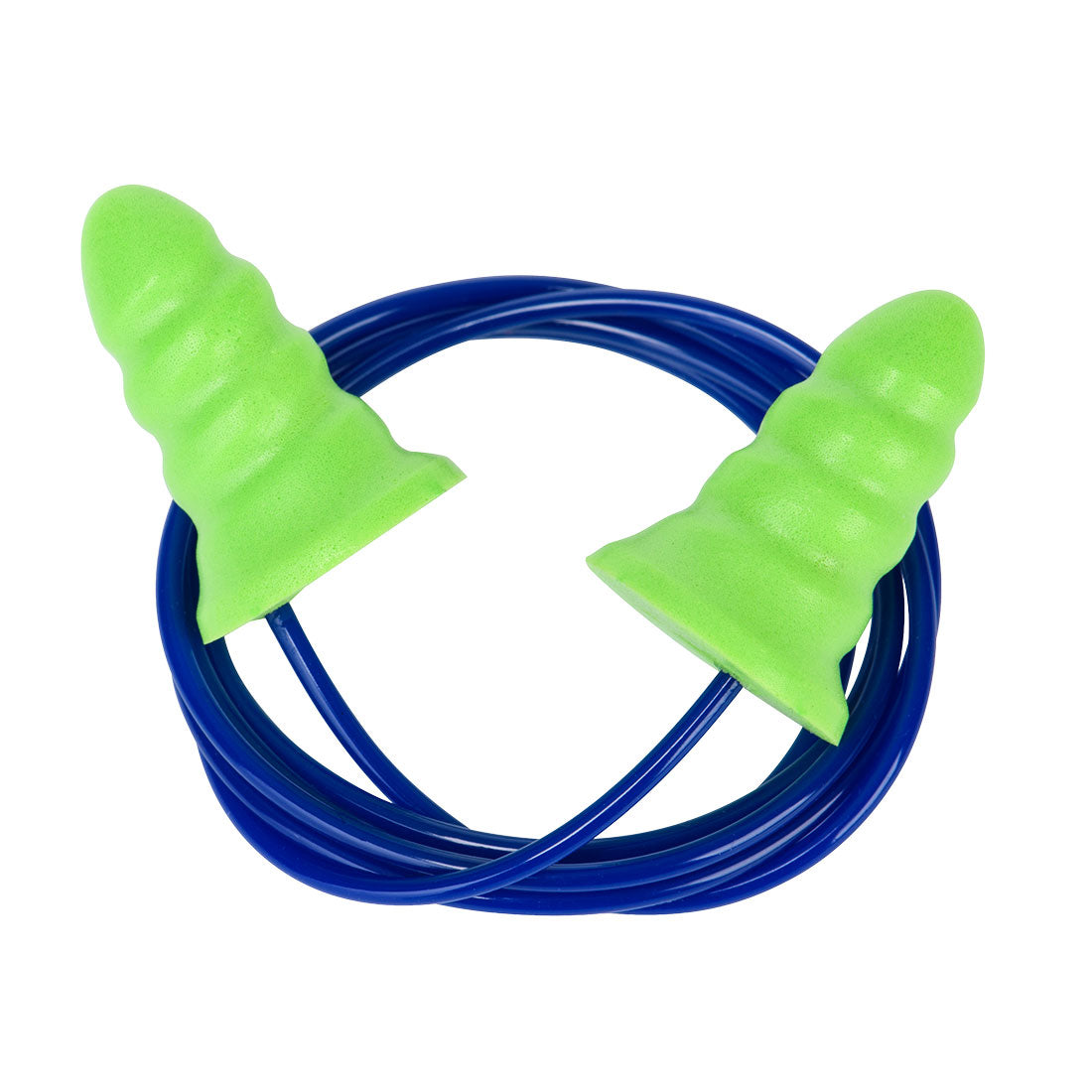 Portwest Disposable PU Ear Plugs Corded Low Attenuation (200 pairs) in Green, main product image