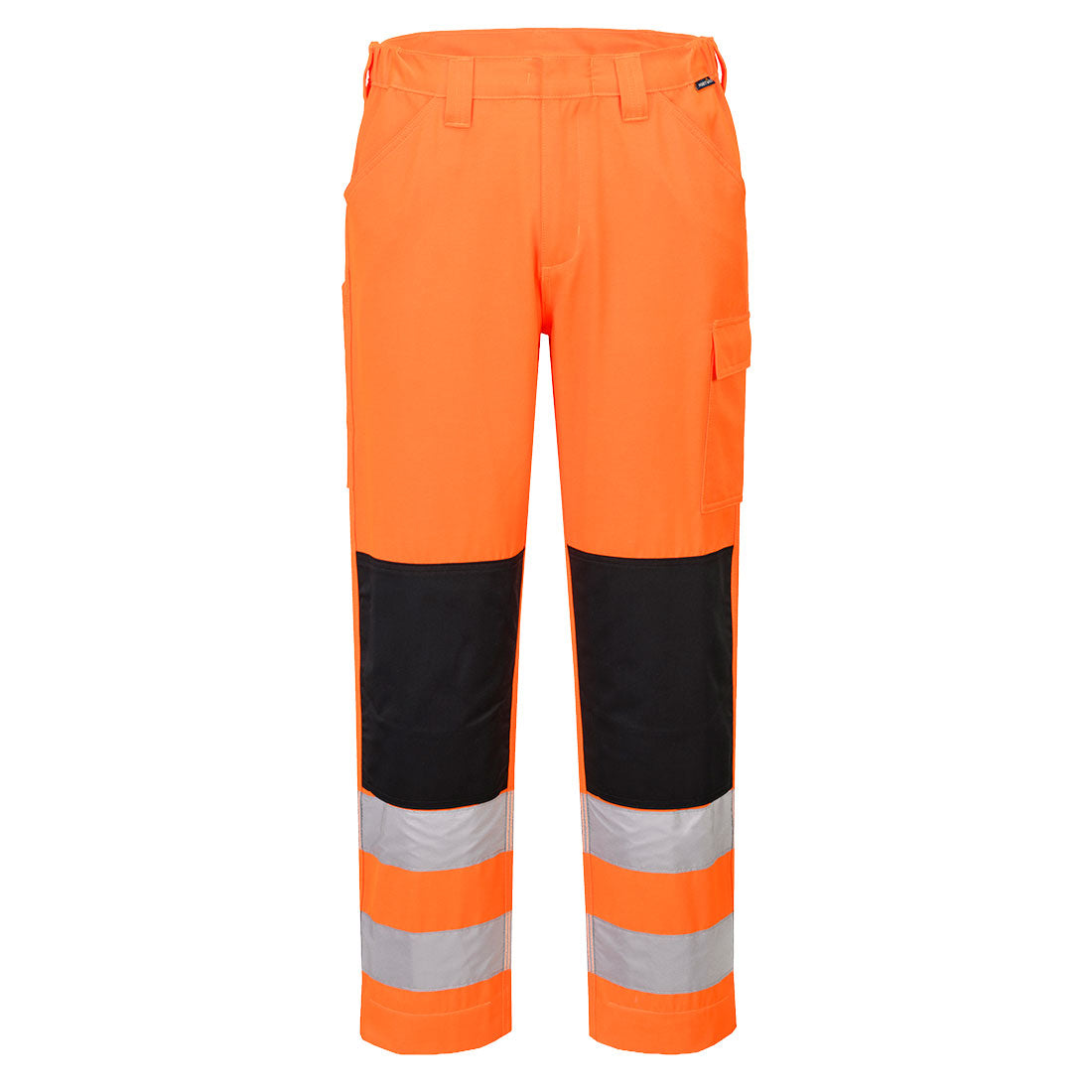 Portwest ES1 Essential Hi-Vis Work Trouser in Orange Short, image 2