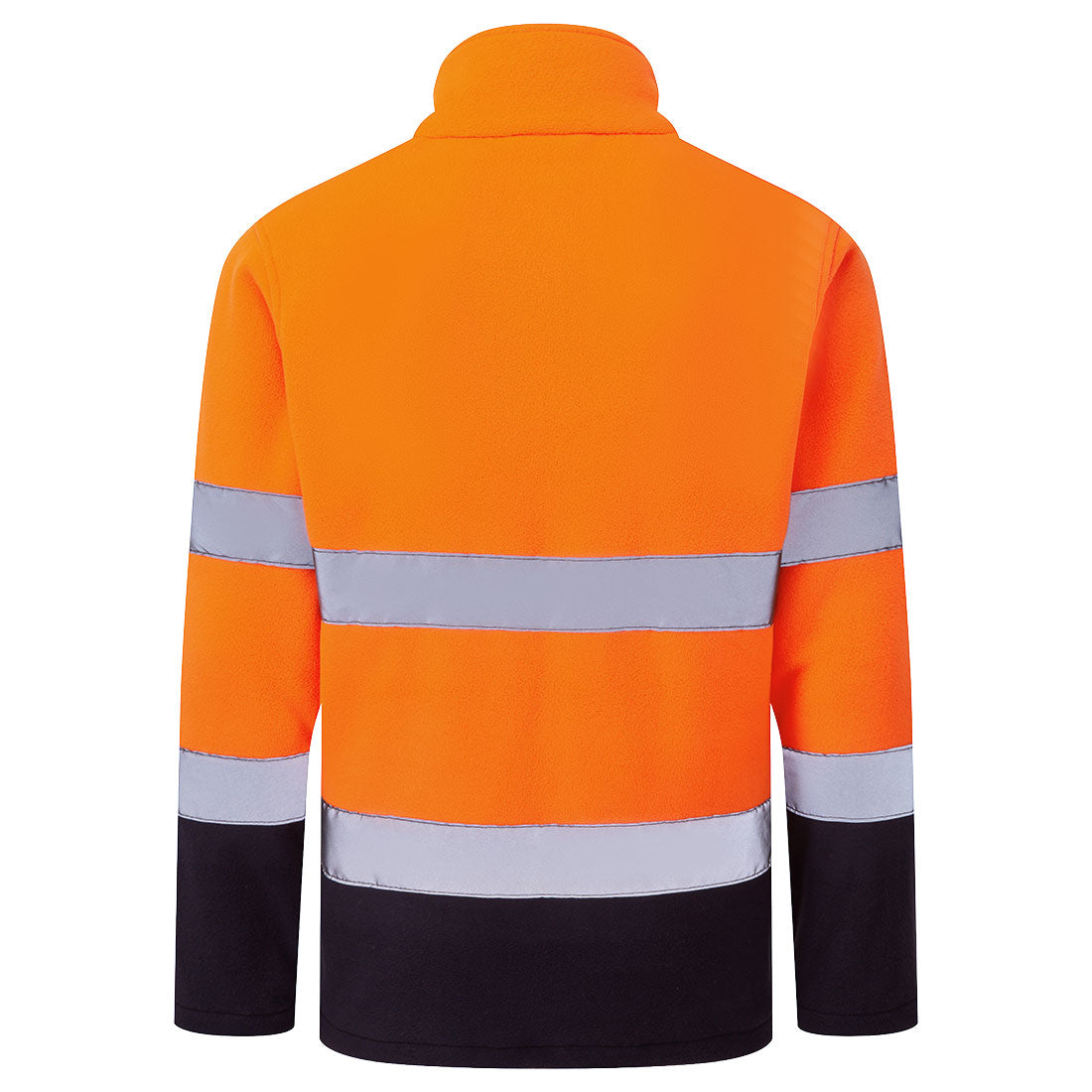 Portwest ES251 ES1 Essential Hi-Vis Contrast Fleece in Orange/Navy, back view