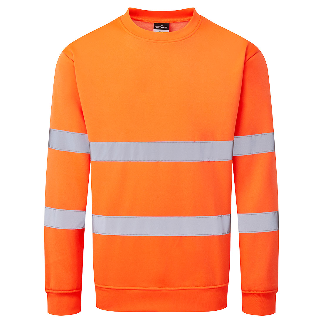 Portwest ES1 Essential Hi-Vis Sweatshirt in Orange, main product image