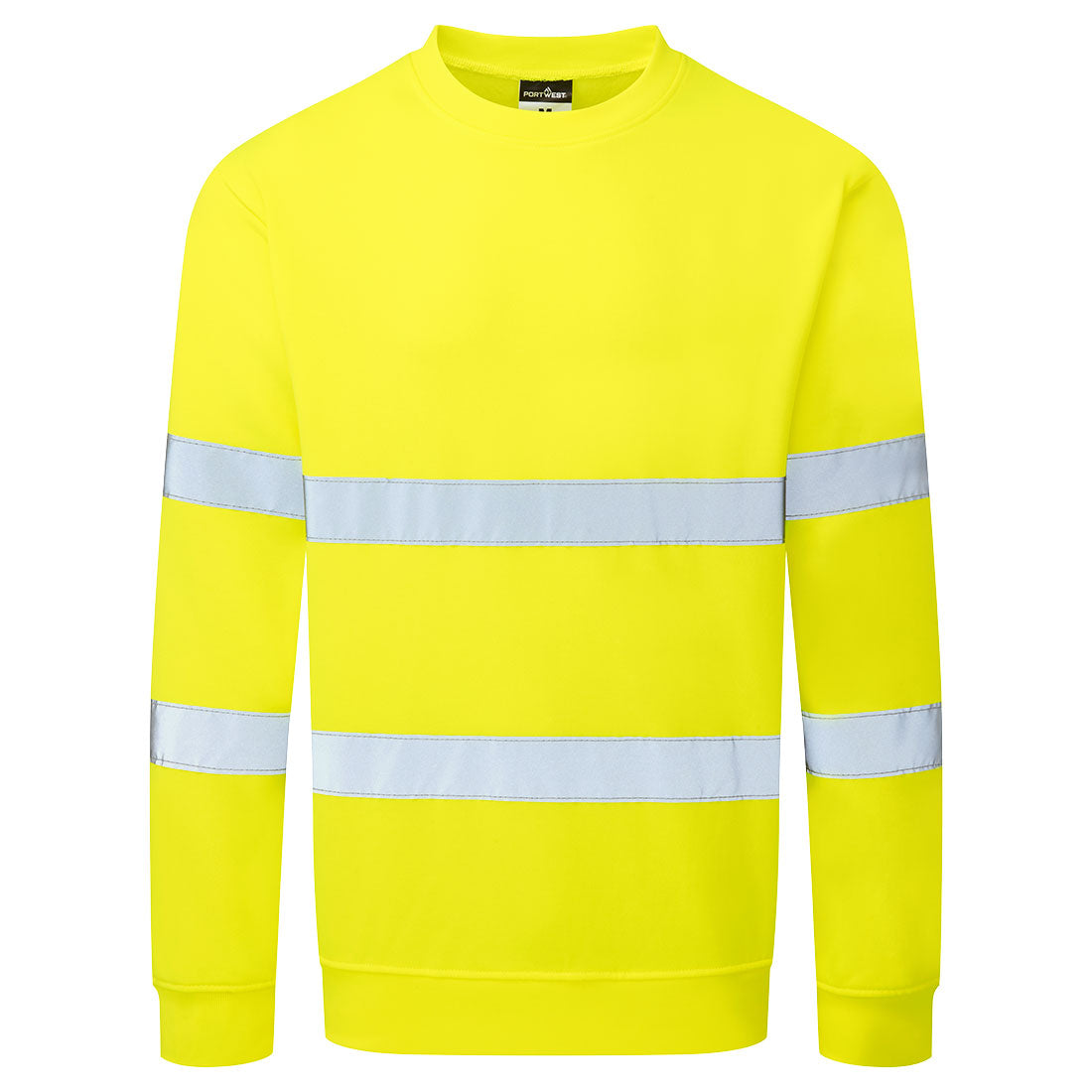 Portwest ES1 Essential Hi-Vis Sweatshirt in Yellow, image 2