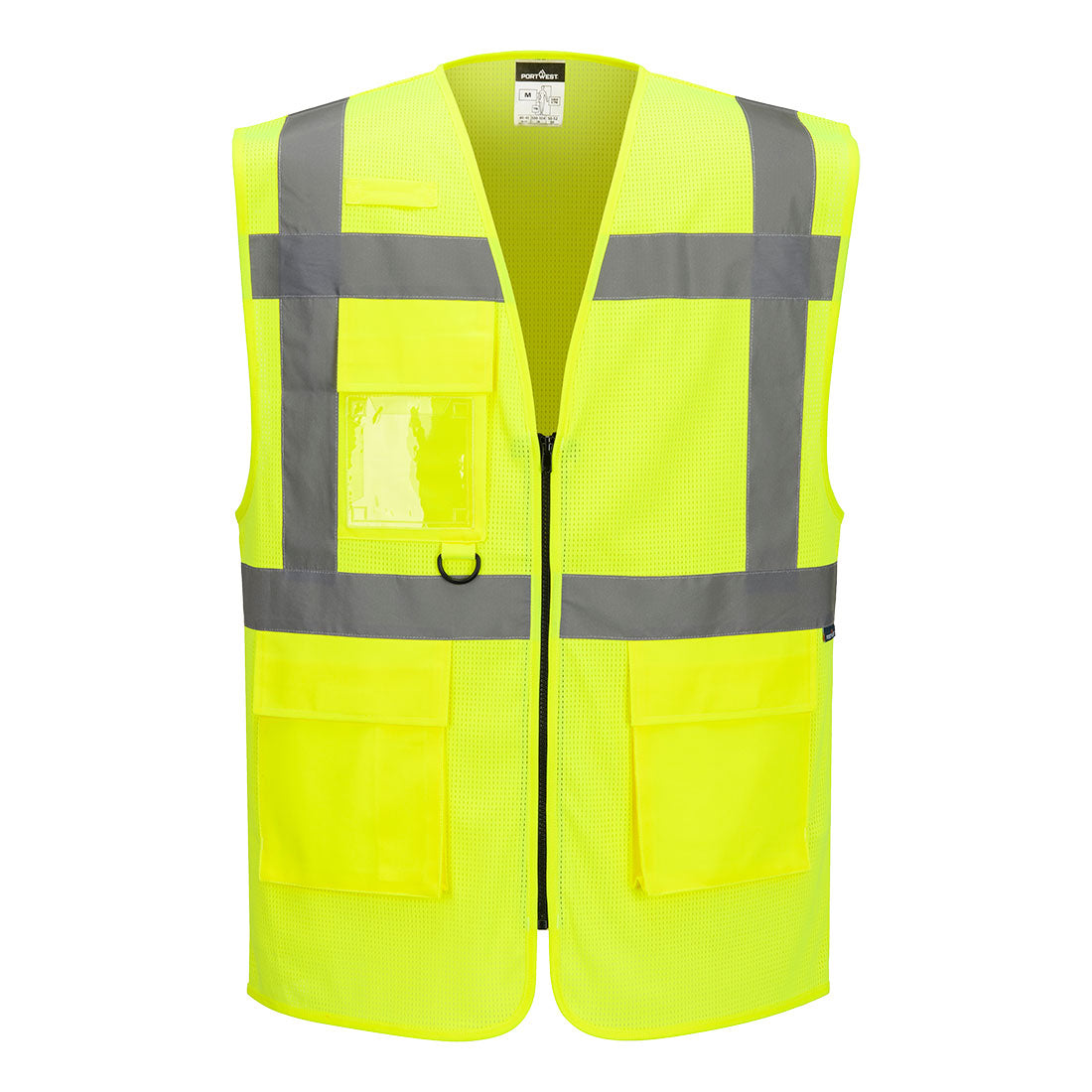 Portwest ES1 Essential Hi-Vis Mesh Executive Vest in Yellow, image 2
