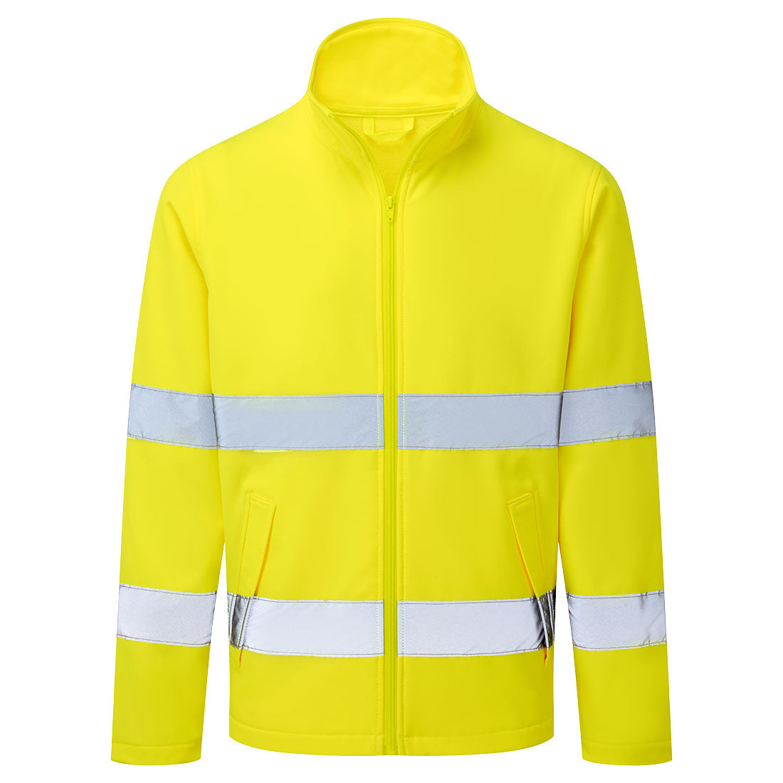 Portwest ES1 Essential Hi-Vis Softshell Jacket in Yellow, image 2