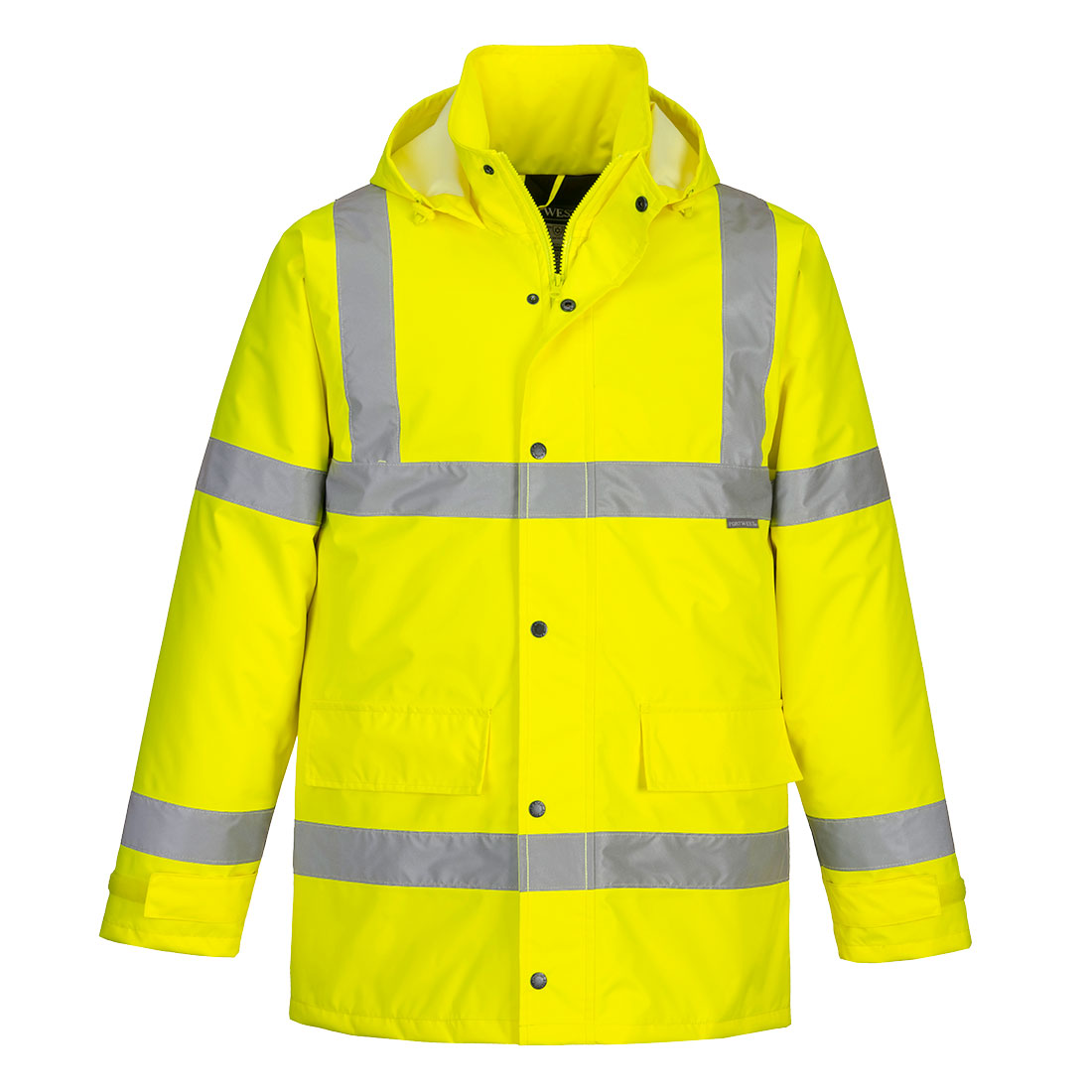 Portwest Essential Hi-Vis Winter Traffic Jacket in Yellow, image 2