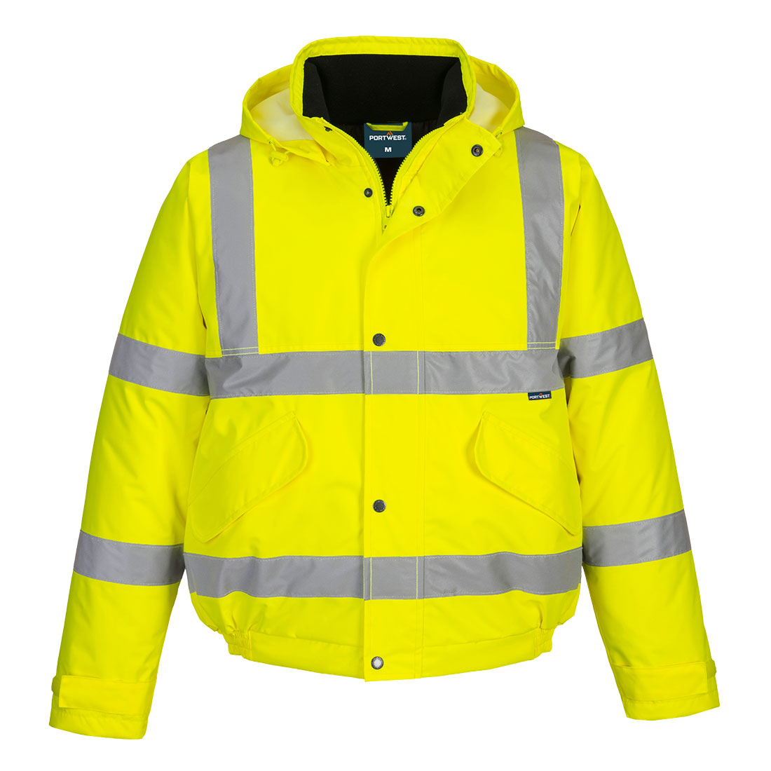 Portwest ES1 Essential Hi-Vis Winter Bomber Jacket in Yellow, image 2