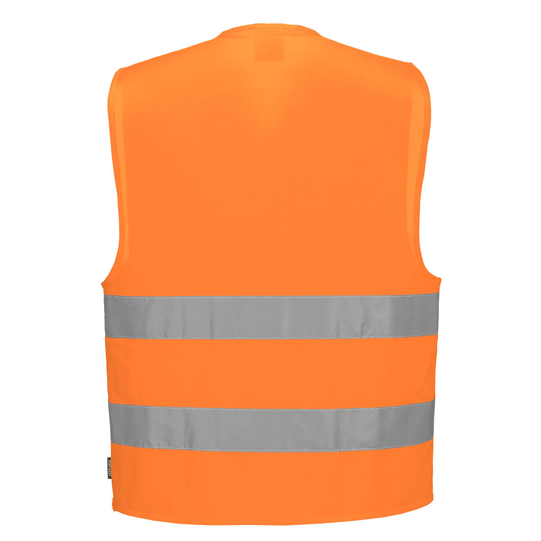 Portwest ES474 ES1 Essential Hi-Vis Two Band Vest in Orange, back view