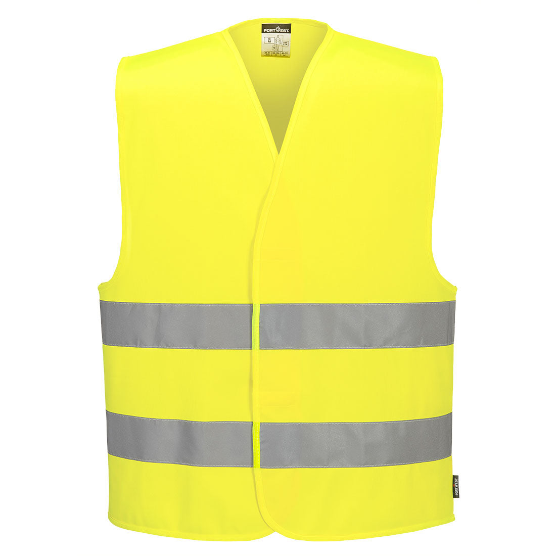 Portwest ES1 Essential Hi-Vis Two Band Vest in Yellow, image 2
