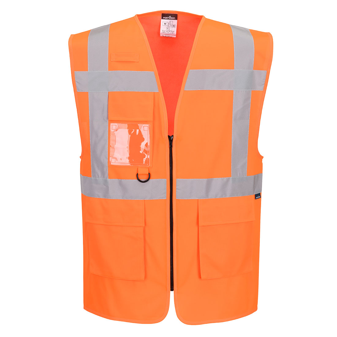 Portwest ES1 Essential Hi-Vis Executive Vest in Orange, main product image