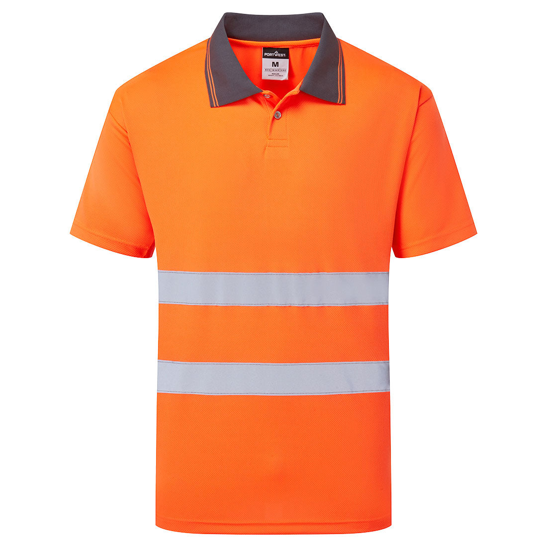 Portwest ES1 Essential Hi-Vis Polo Shirt S/S in Orange, main product image