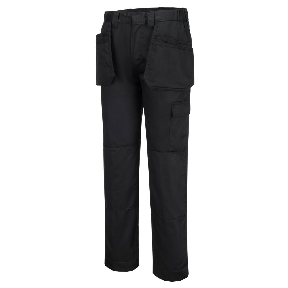 Portwest ES1 Essential Holster Trousers in Black, main product image