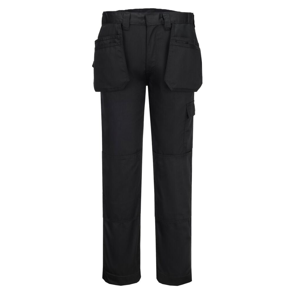 Portwest ES1 Essential Holster Trousers in Black Short, image 2